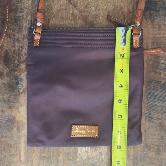 Dooney & Bourke Plum Crossbody with leather trim - Picture 7 of 8